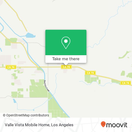 Valle Vista Mobile Home map