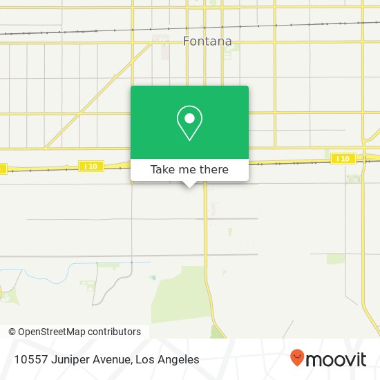 10557 Juniper Avenue map