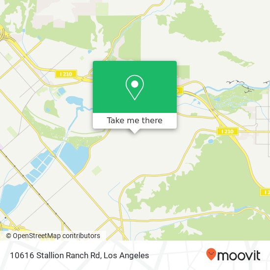 Mapa de 10616 Stallion Ranch Rd