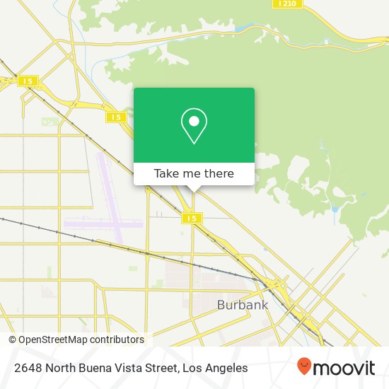 2648 North Buena Vista Street map