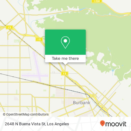 Mapa de 2648 N Buena Vista St
