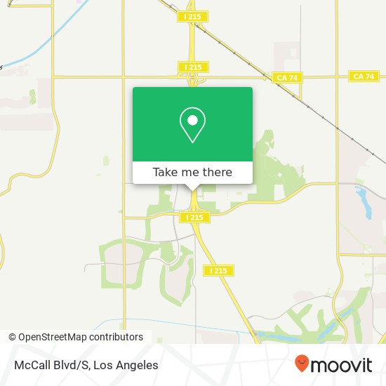 Mapa de McCall Blvd/S
