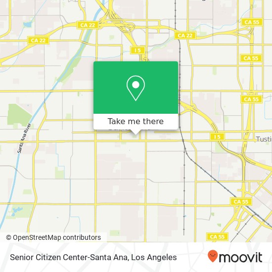 Senior Citizen Center-Santa Ana map