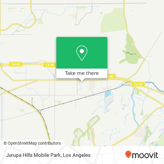 Mapa de Jurupa Hills Mobile Park
