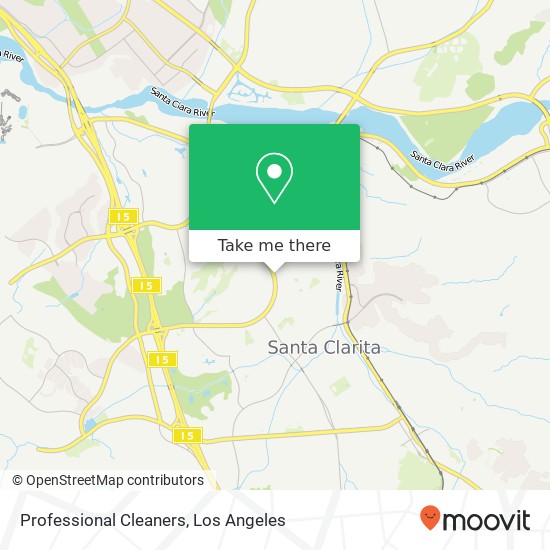 Professional Cleaners map