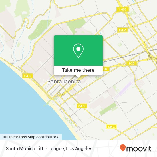 Mapa de Santa Monica Little League