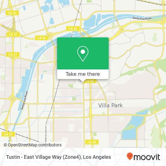 Tustin - East Village Way (Zone4) map