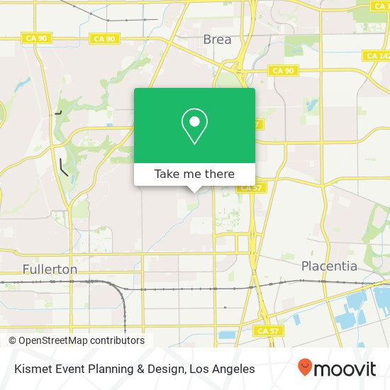 Mapa de Kismet Event Planning & Design