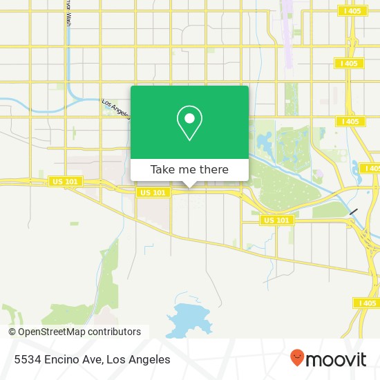 5534 Encino Ave map