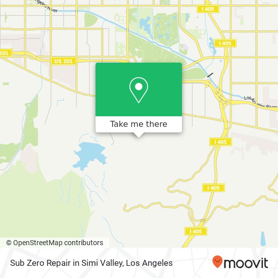 Mapa de Sub Zero Repair in Simi Valley