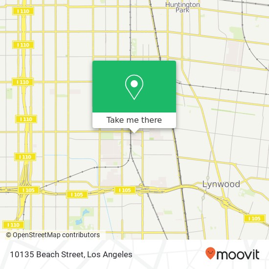 10135 Beach Street map