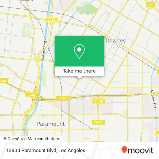 Mapa de 12800 Paramount Blvd