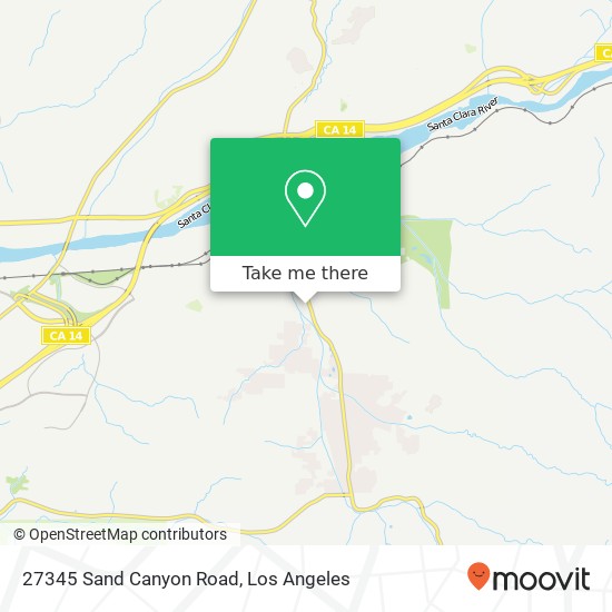 Mapa de 27345 Sand Canyon Road