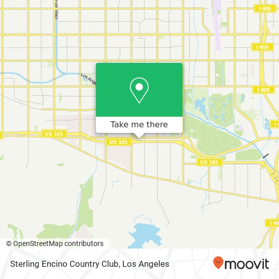 Sterling Encino Country Club map