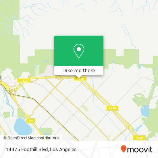 14475 Foothill Blvd map