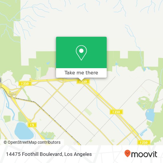 14475 Foothill Boulevard map