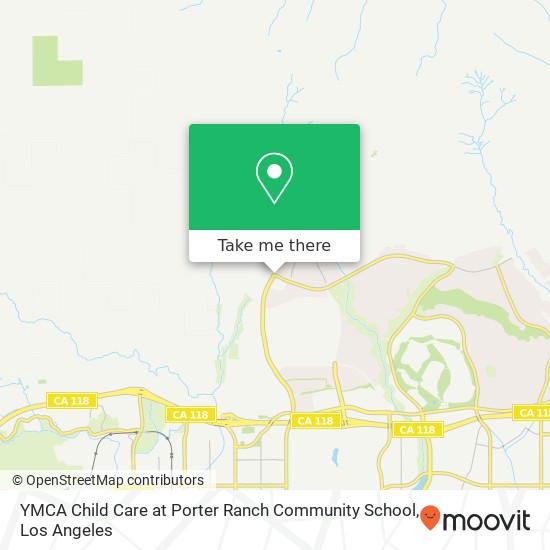 Mapa de YMCA Child Care at Porter Ranch Community School