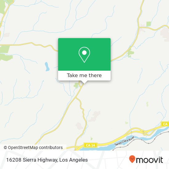 16208 Sierra Highway map