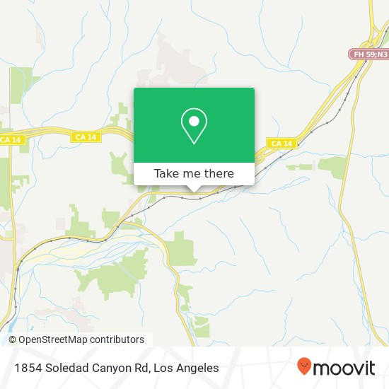 Mapa de 1854 Soledad Canyon Rd