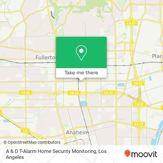 Mapa de A & D T-Alarm Home Security Monitoring