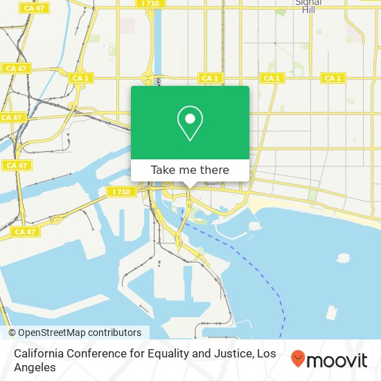 California Conference for Equality and Justice map