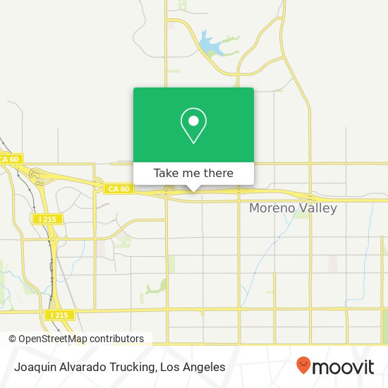 Joaquin Alvarado Trucking map