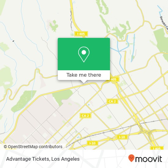 Mapa de Advantage Tickets