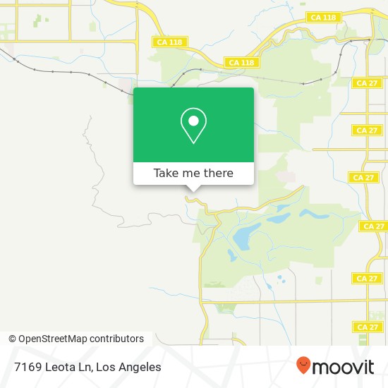 Mapa de 7169 Leota Ln