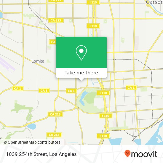 1039 254th Street map