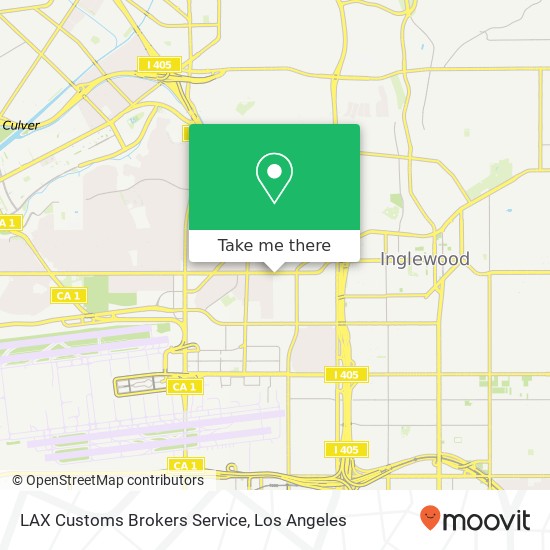 Mapa de LAX Customs Brokers Service