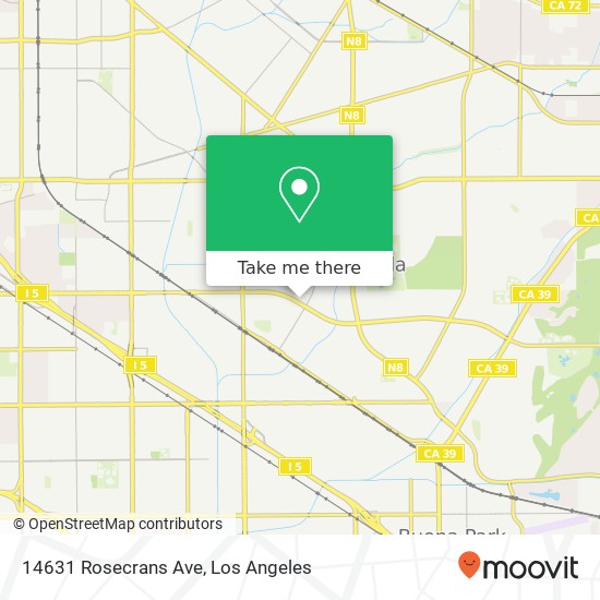 14631 Rosecrans Ave map