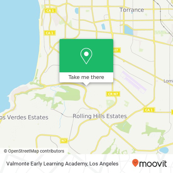 Mapa de Valmonte Early Learning Academy
