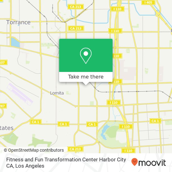 Fitness and Fun Transformation Center Harbor City CA map