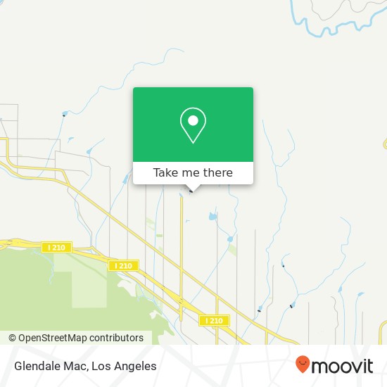 Glendale Mac map