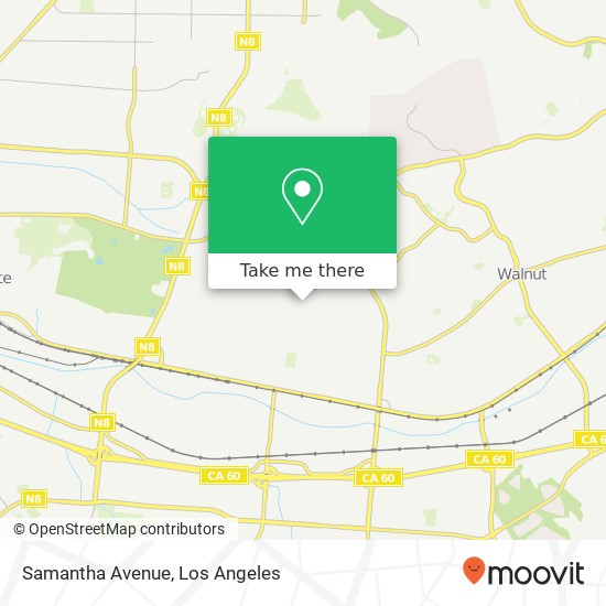 Mapa de Samantha Avenue