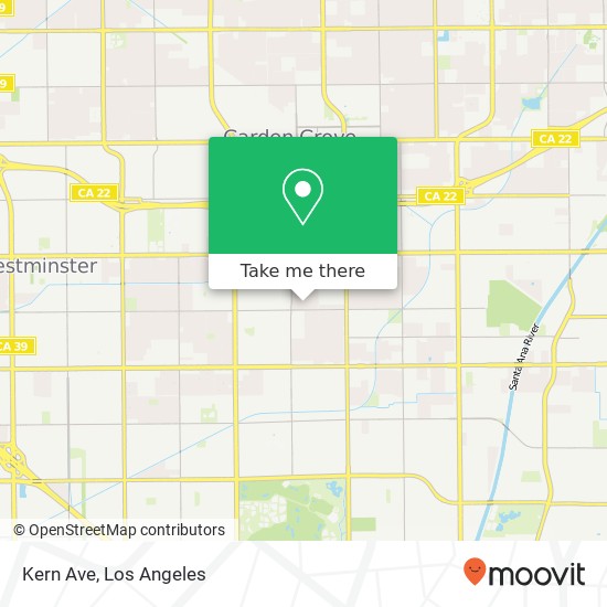 Kern Ave map
