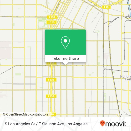 S Los Angeles St / E Slauson Ave map