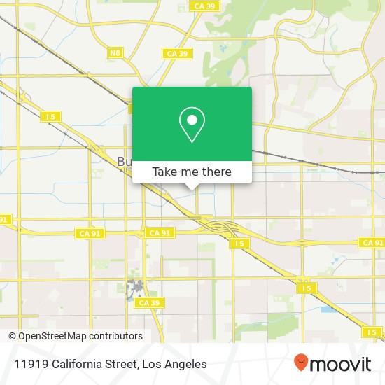 11919 California Street map