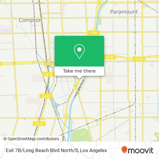 Exit 7B / Long Beach Blvd North / S map