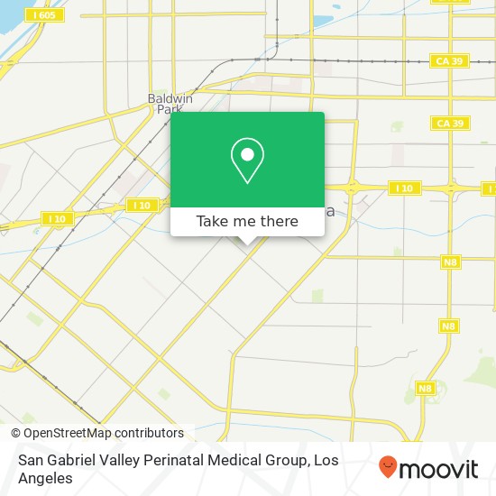 Mapa de San Gabriel Valley Perinatal Medical Group