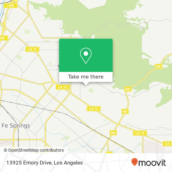 13925 Emory Drive map
