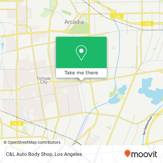 Mapa de C&L Auto Body Shop