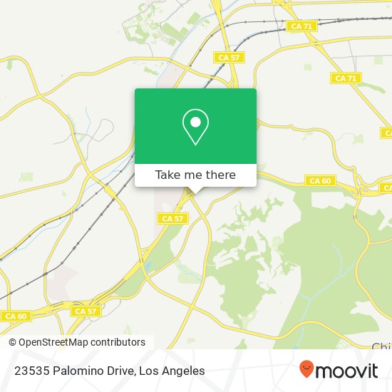 23535 Palomino Drive map