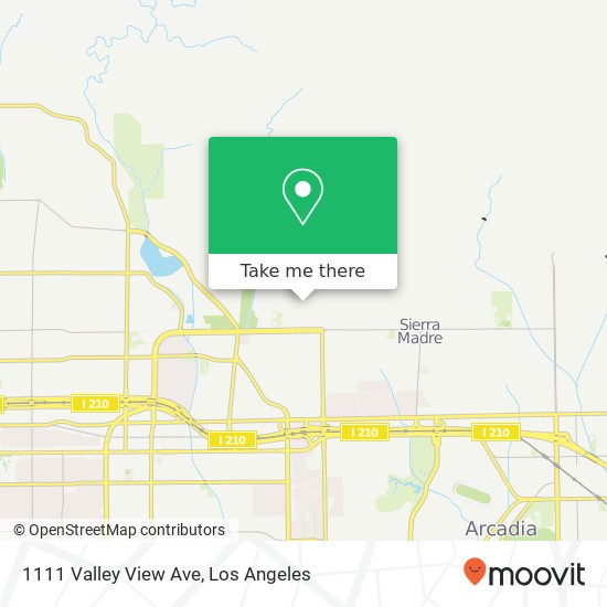 Mapa de 1111 Valley View Ave