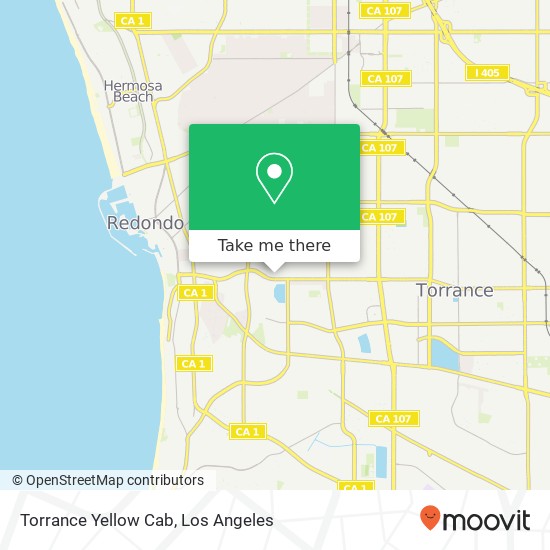 Torrance Yellow Cab map