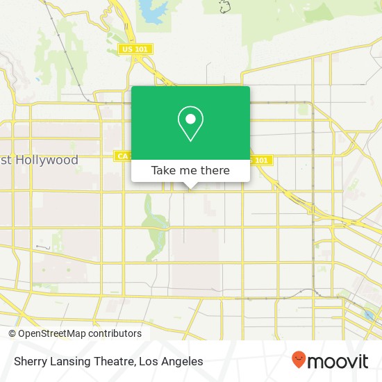 Mapa de Sherry Lansing Theatre