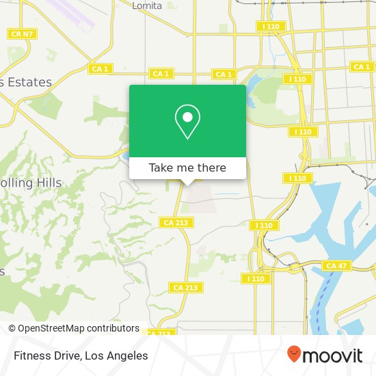 Fitness Drive map