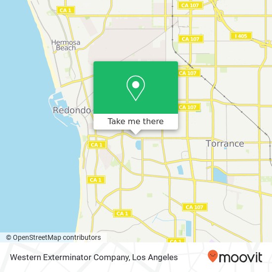 Western Exterminator Company map