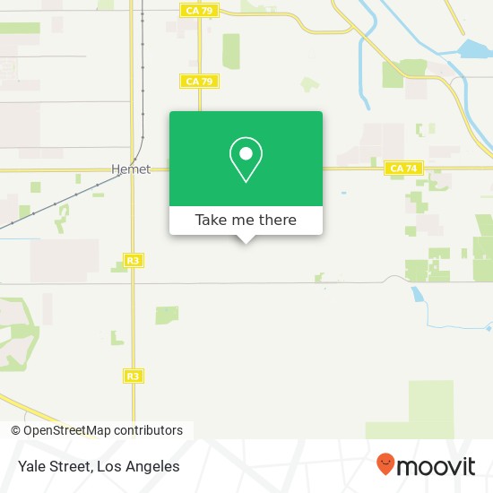 Yale Street map