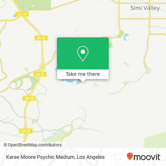 Karee Moore Psychic Medium map